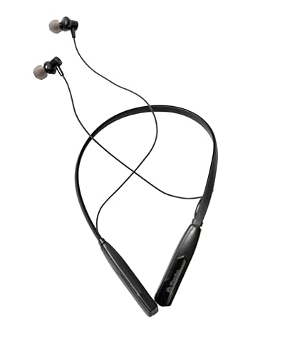 Image of TRYTO TML 534 Groove Air Neckband, 35 Hours Playtime, Type C Fast Charging, BT V5.2, 10MM Drivers with Copper Rings, Crystal Clear Sound, IPX5 Water & Sweat Resistant (Black)