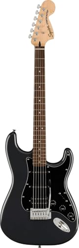 Image of Squier Affinity Series Stratocaster Packs Electric Guitar, Charcoal Frost Metallic, Laurel Fingerboard