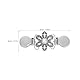 VALICLUD 2 STÜCK Pullover Clips Klassische Weiße Kristall Intarsien Krawatte Pullover Clips Bundle Clips Kleidung Verbindung Schnalle Cardigan Clips Pullover Kragen Clips (Silber)