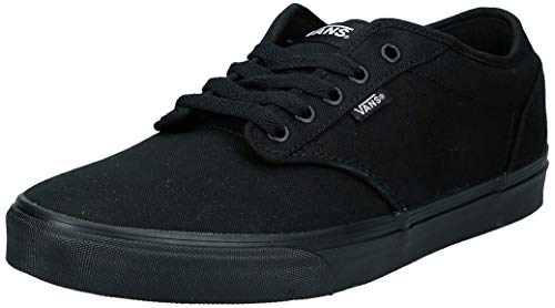 Vans Men Low-Top Sneakers, Black Canvas), 11 M US