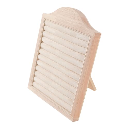 Présentoir à bijoux en bois naturel bague support vitrine portable