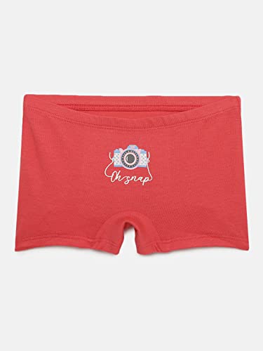Image of mackly Girls Boxers (Pack of 3) - Cotton Boxer Shorts, Seamless Comfort, Mid Waist Boyshorts Panties