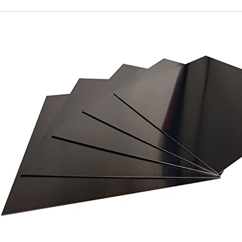 Plaque Décorative Aluminium 2 Plaques Aluminium 5052 ZOFUN 300x300mm - Noir Mat 1mm - Pour Gravure Laser Et Bricolage Plaque Aluminium 3mm