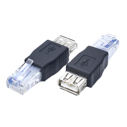 L'adattatore femmina da maschio RJ45 a USB 2.0 può essere utilizzato quando cavo USB per bordi modem ADSL o interfacce USB con una porta USB