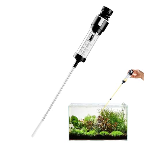 Staubsauger für Aquarium – Kiesreiniger für Aquarium | Saugwerkzeug zur Reinigung von Abfällen und Filter für Schildkröten, Salzwasser, Teich, Süßwasser, Riff Garnelen