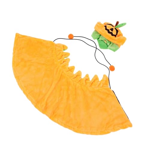 Disfraz Halloween para mascotas capa y sombrero 2 piezas