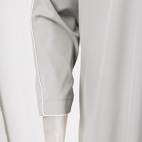 Bata musulmana para hombre manga larga túnica CHUNOTU vestido largo de playa 5