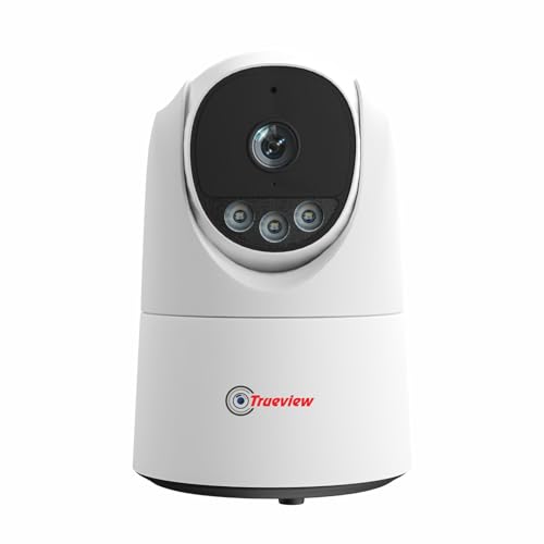Image of Trueview 3MP Wi-Fi ATC Robot Camera | BIS-ER (STQC Certified) WiFi CCTV Camera | All Time Color Night Vision | Pan Tilt | Smart Tracking | 2-Way Audio | Memory Card & Cloud | Alexa | T18296S