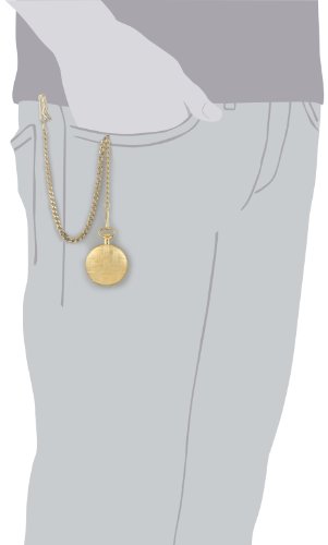 Image of Charles Hubert 3841-G Gold-Plated Mechanical Pocket Watch