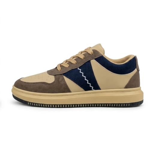 Image of Centrino Minimal Sneakers for Man | Shoes for Men Casual Stylish | Lightweight Lace-Up Canvas Walking Shoes | Cushioned Insole | Breathable Comfortable Anti-Skid | Mens Sneaker Shoes for Everyday Wear (9586)