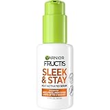 Garnier Fructis Sleek and Shine Sleek and Stay Hair Serum for Frizzy, Dry Hair, Heat Protectant Formulated with Alpha Silane, 1.7 Fl Oz(Packaging May Vary)