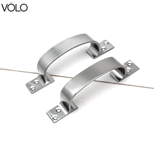 Image of VOLO Aluminium Door and Window Handle for Home & Kitchen Doors /Cabinet /Window Handles - C Type (5 Inch, 12)