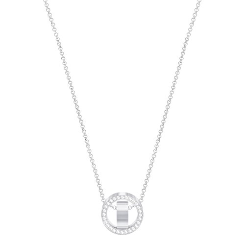 Preisvergleich Produktbild Swarovski Hollow Anhänger für Frauen, weißes Kristall, rhodiniert