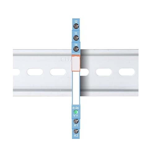 Módulo de relé delgado FY-41F-1 de carril Din 12VACDC con protección de circuito 6A 3
