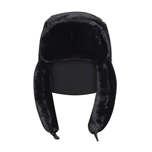 Long Pile Fur Ear Flap Hat Furry Ski Cap Winter Hat for Women Winter Travel - image 1
