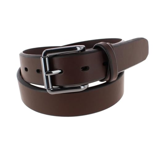 Lee Women's Burnished Edge and Crossed Loop Casual Belt, Small, Brown