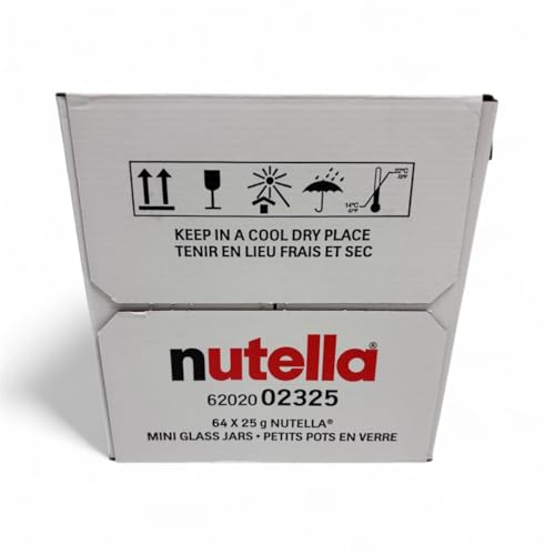 Nutella Hazelnut Spread with Cocoa Glass Jar.88 Ounce - 64 per case.