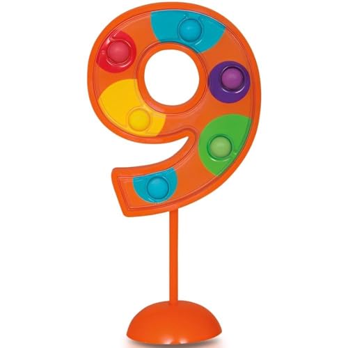 Unique Flashing Number 9 Cake Topper Decoration, Multicolor