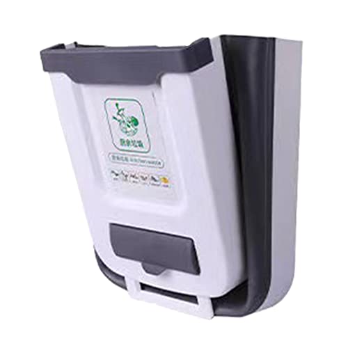 Fulenyi Poubelle Suspendue Pliable pour Cuisine Camping 10L Poubelle De Cuisine Pliable De Cuisine Poubelle De Cuisine pour Cuisine/Camping/Voiture/Salle De...