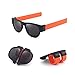 Gafas de sol de muñeca de pulsera, gafas de sol de pulsera, gafas de sol de moda, deportes al aire libre, playa, plegable, se aplica a hombres/mujeres/adultos/niños, Orange,