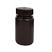 New Lon0167 100ml Plastic Featured Big Mouth Laboratory reliable efficacy Reagent Bottle Sealling Bottle Brown(id:140 64 b2 a80)