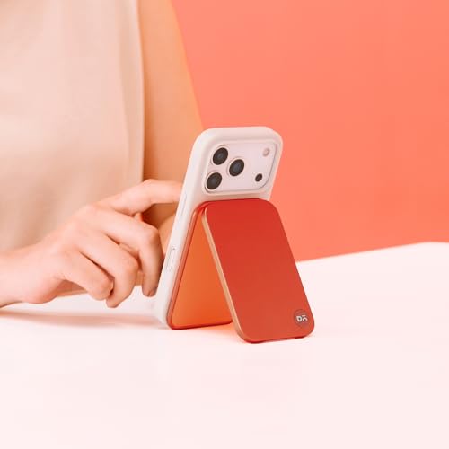 Image of DailyObjects Tangerine Stack Phone Wallet Stand