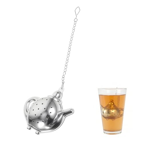 Pot-Shaped Tea Infuser, Stainless Steel Loose Leaf Infuser and Tea Strainer Ball, Great for Pots Mugs Brewing, Reusable Leaf Strainer Great for Daily Brewing at Home Office or Travel 1PC