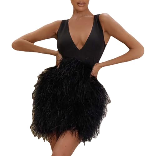 Robe gilet pour femmes taille amincissante sans manches noire en S