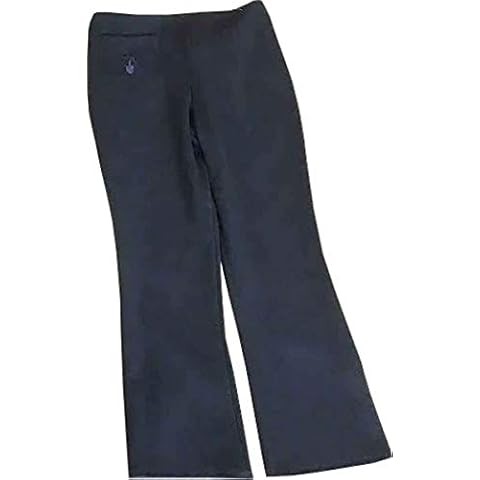 TROUSERS 905 Boys Girls Kids Adjustable Waist School Uniform Elastic Back Cherry Trouser (Navy, 8-9 Years) Cover
