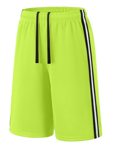 Image of Somaibo Boys Athletic Shorts, Kids Basketball Quick Dry Mesh Short for Youth Soccer Gym Sports Running