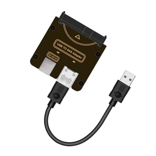 NGFF SFF-8482 SAS 29Pin to USB 3.0 5Gbps HDD Disk Drive Raid Adapter 5Gbps with Chipset and Power Port (Need 12V/3A Power Supply)