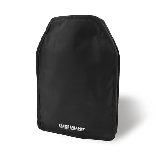 Fackelmann Funda Enfriadora para Botellas, Collar Enfriador para Botellas de Vino y Cava, Nylon Elástico con Ajuste Universal y Relleno de Gel Enfriador, Apta para Congelador, 22x16 cm, Negro, 1 ud.