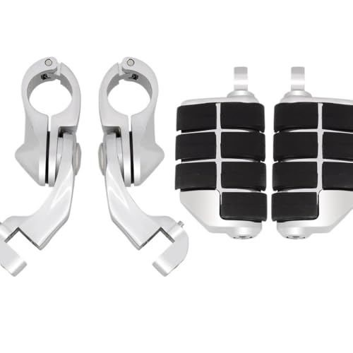 Pegs moto pour Harley Davidson Electra Glide et Softail - Repose-pieds chrome 01