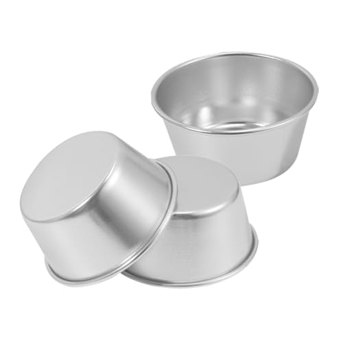 KESYOO 3個 高炭素鋼製 耐熱不粘塗装 ケーキ型 ベーキング用 エッグタルト型 ケーキ焼き器 家用 業務用対応