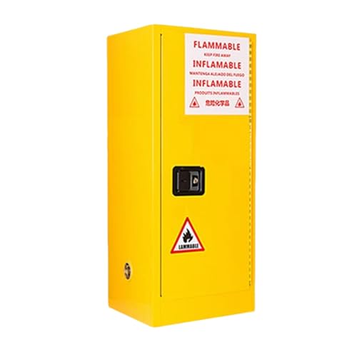 Armario para Almacenamiento de Productos químicos | Armario de Seguridad para líquidos peligrosos y ácidos | Taquilla de Seguridad de Grado Industrial y de Laboratorio