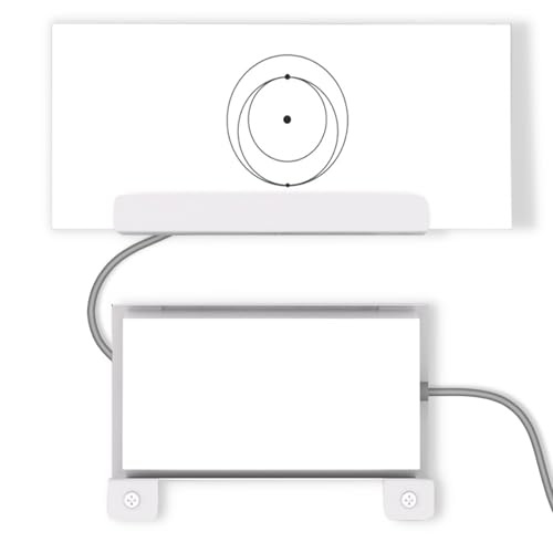 Starlink Gen 3 Router Mount with Power Supply Brackets Metal Wall Mount Kit for Starlink Standard V3 Router Wall Mounting Set for RVs,Boats,Home,Office White