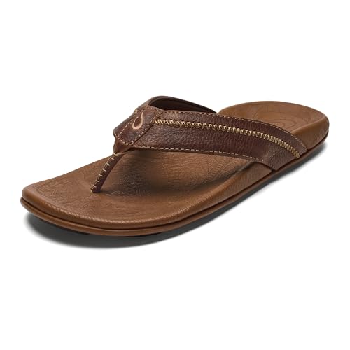 Image of OluKai Hiapo Men's Leather Beach Sandal, Crafted Materials