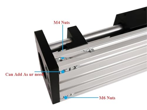 Conjunto de posicionamiento para eje XYZ y CNC con husillo de bolas 400 mm 4