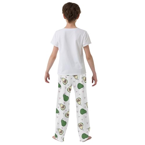 Avocado with Love Boys Long Pants Soft Trousers Elastic Waist Kids Lounge Bottoms with Pockets S-XL3