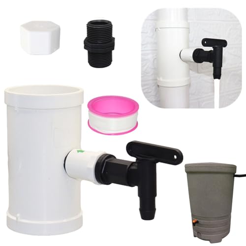 Raccoglitori per acqua piovana | Raccoglitori di pioggia Downpout – Carta d'identità di Gutter | Facile da assemblare, multiuso per rosso e fusti da collezione standard