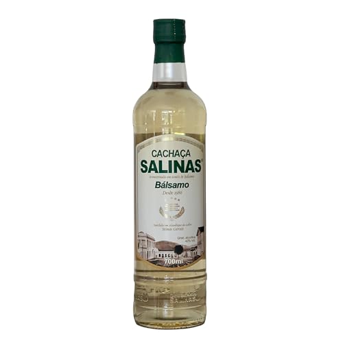 Cachaça Salinas Premium 700 ml Balsamo – Destilado Artesanal de Brasil, ideal para Caipirinha, Cócteles y Mixología, envejecida