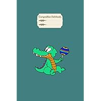 Composition Notebook: crocodile rattle baby alligator - 100 pages - 6 x 9 inche