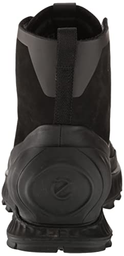 Ecco Men's Exostrike Stealth Mid Hiking Boot, Black/Black Nubuck, 11-11.5 #TOP2