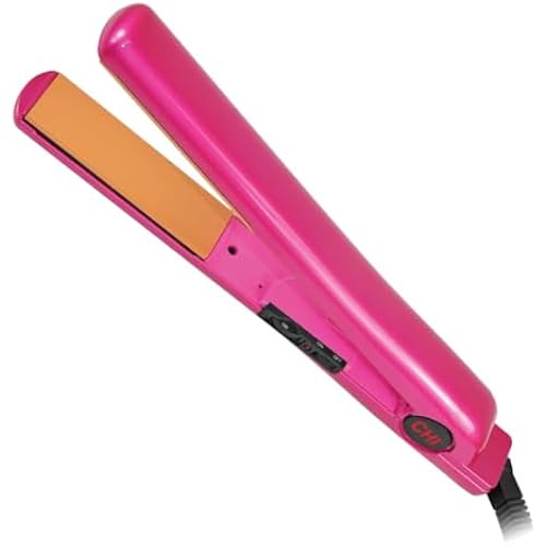 CHI Tourmaline Ceramic Flat Iron Hair Straightener 1", Pure Pink 1" Plates