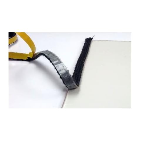 All Stoves Black Glass Replacement 8mm x 2m Self Adhesive Ladder Channel Seal Flat Tape Cover