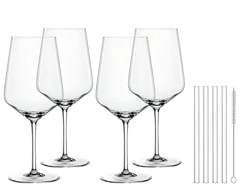 Nachtmann Cocktail/Spritz Set/4 + 4 Glastrinkhalme 7608/8tlg Tastes Good [SET4] [SP]