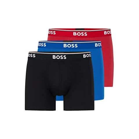 BOSS Three-Pack Stretch-Cotton Boxer Briefs Cover