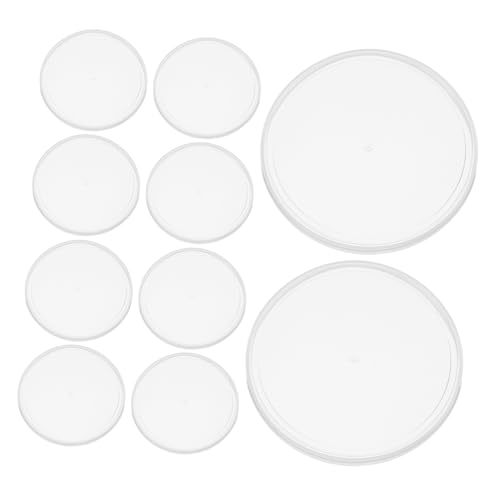 SOLUSTRE 10 Pack Can Lids Food Sealing Covers Reusable Canning Lids for Sauce Beverage Preservation