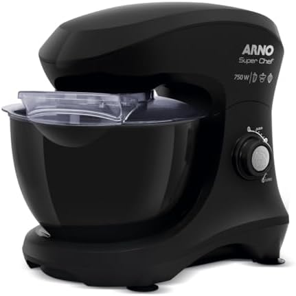 Batedeira Planetária Arno Superchef 750W 5 litros 15 velocidades ...