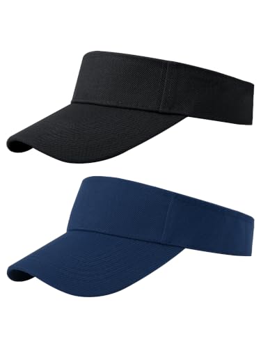 Image of Cooraby Sports Sun Visor Hats Adjustable Sun Visor Caps for Women and Men